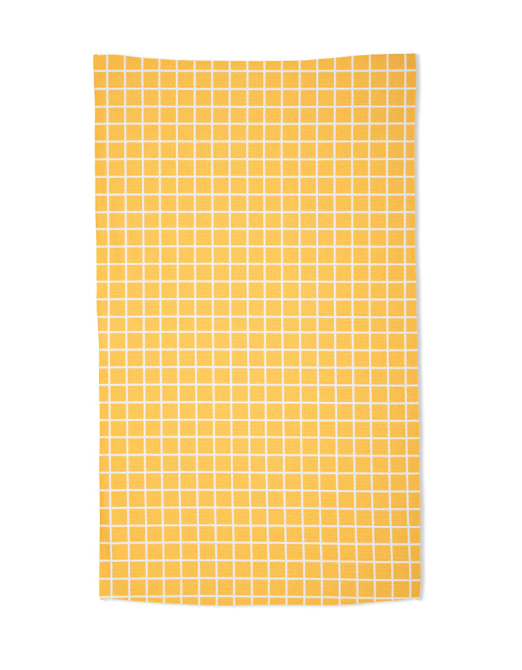 Summer Grid Geometry Towel