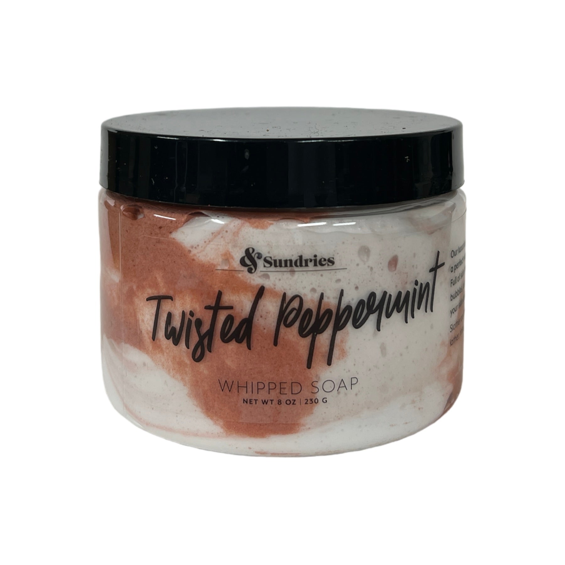 FINAL SALE Twisted Peppermint Whipped Soap