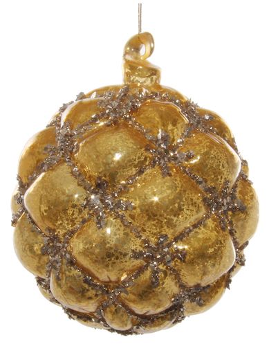 Gold Cone Bauble Ornament