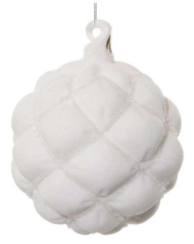 Velvet White Ornament