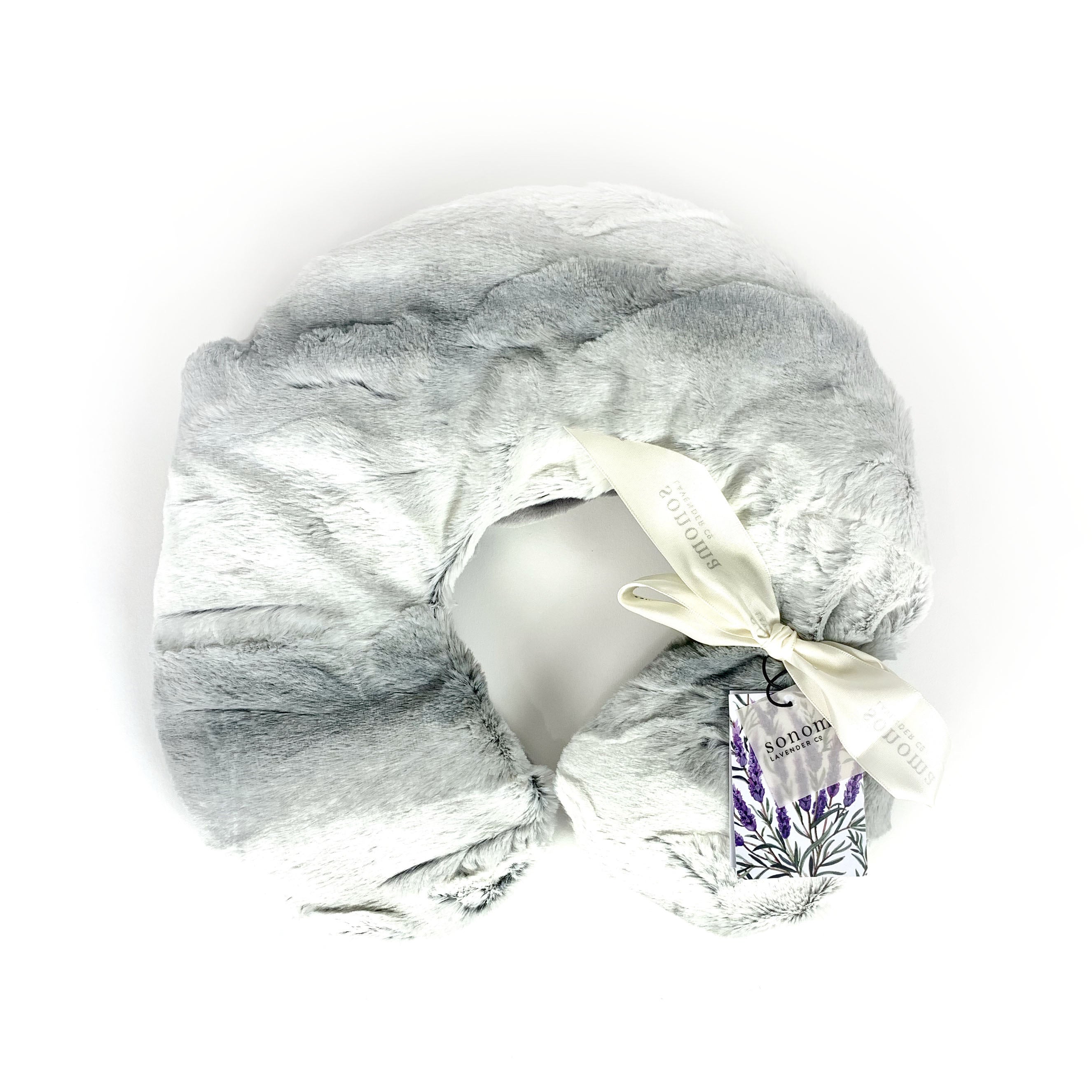 Lavender Neck Pillow Angora Platinum