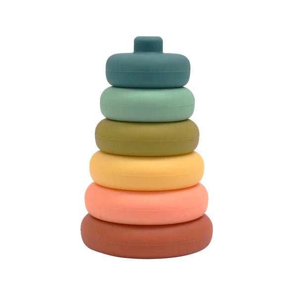 Silicone Stacker Tower - Blueberry