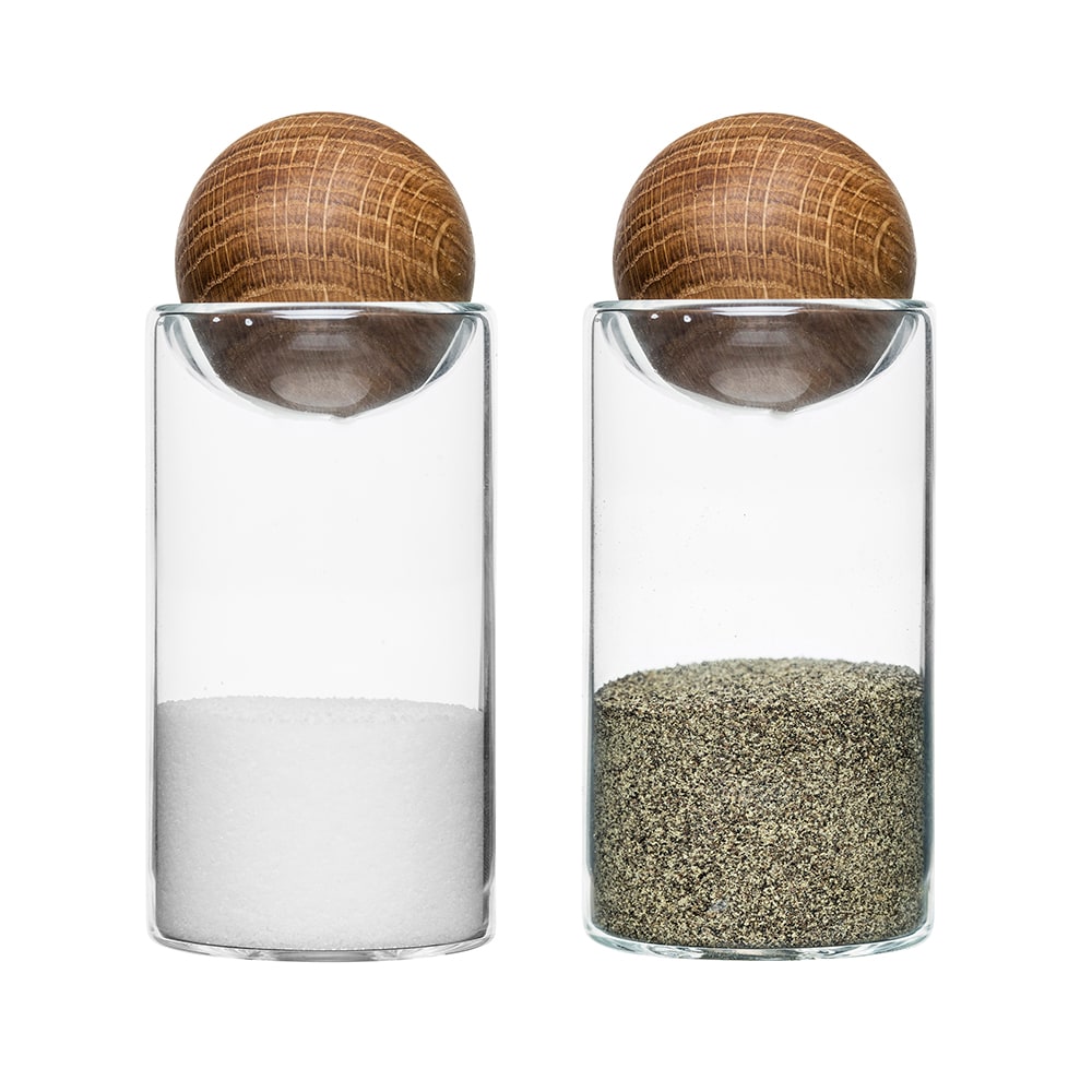 Oak Salt & Pepper Shakers